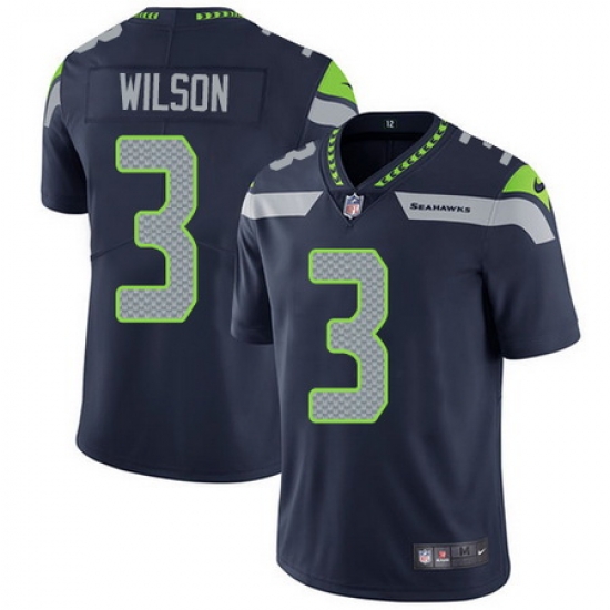Nike Seahawks #3 Russell Wilson Steel Blue Team Color Mens Stitched NFL Vapor Untouchable Limited Jersey Nike Seahawks #3 Russell Wilson Steel Blue Team Color Mens Stitched NFL Vapor Untouchable Limited Jersey