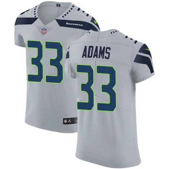 Nike Seahawks 33 Jamal Adams Grey Alternate Men Stitched NFL New Elite Jersey Nike Seahawks 33 Jamal Adams Grey Alternate Men Stitched NFL New Elite Jersey