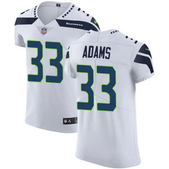 Nike Seahawks 33 Jamal Adams White Men Stitched NFL New Elite Jersey Nike Seahawks 33 Jamal Adams White Men Stitched NFL New Elite Jersey