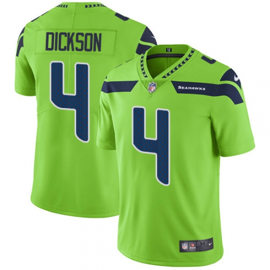 Nike Seahawks #4 Michael Dickson Green Men Stitched NFL Limited Rush Jersey Nike Seahawks #4 Michael Dickson Green Men Stitched NFL Limited Rush Jersey