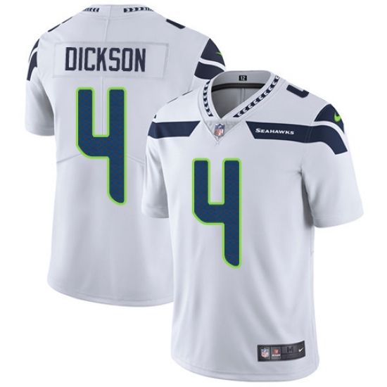 Nike Seahawks #4 Michael Dickson White Men Stitched NFL Vapor Untouchable Limited Jersey Nike Seahawks #4 Michael Dickson White Men Stitched NFL Vapor Untouchable Limited Jersey