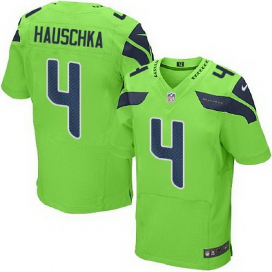 Nike Seahawks #4 Steven Hauschka Green Mens Stitched NFL Elite Rush Jersey Nike Seahawks #4 Steven Hauschka Green Mens Stitched NFL Elite Rush Jersey
