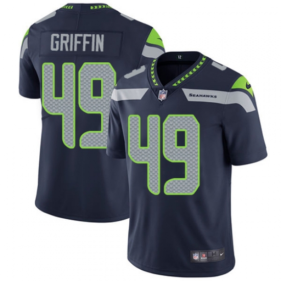 Nike Seahawks #49 Shaquem Griffin Steel Blue Team Color Mens Stitched NFL Vapor Untouchable Limited Jersey Nike Seahawks #49 Shaquem Griffin Steel Blue Team Color Mens Stitched NFL Vapor Untouchable Limited Jersey