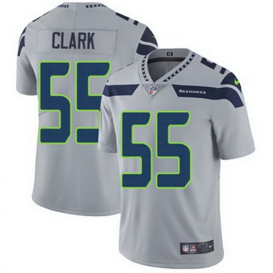 Nike Seahawks 55 Frank Clark Gray Vapor Untouchable Limited Jersey Nike Seahawks 55 Frank Clark Gray Vapor Untouchable Limited Jersey