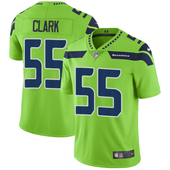 Nike Seahawks #55 Frank Clark Green Mens Stitched NFL Limited Rush Jersey Nike Seahawks #55 Frank Clark Green Mens Stitched NFL Limited Rush Jersey