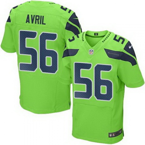 Nike Seahawks #56 Cliff Avril Green Mens Stitched NFL Elite Rush Jersey Nike Seahawks #56 Cliff Avril Green Mens Stitched NFL Elite Rush Jersey