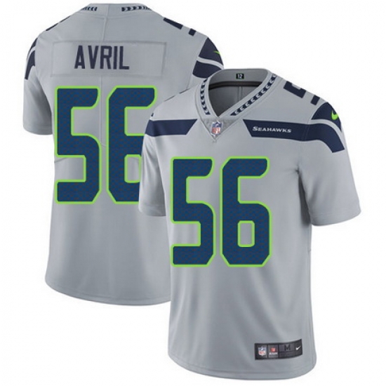 Nike Seahawks #56 Cliff Avril Grey Alternate Mens Stitched NFL Vapor Untouchable Limited Jersey Nike Seahawks #56 Cliff Avril Grey Alternate Mens Stitched NFL Vapor Untouchable Limited Jersey