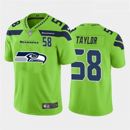 Nike Seahawks 58 Darrell Taylor Green Team Big Logo Number Vapor Untouchable Limited Jersey Nike Seahawks 58 Darrell Taylor Green Team Big Logo Number Vapor Untouchable Limited Jersey