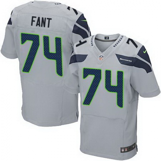 Nike Seahawks #74 George Fant Grey Alternate Men Stitched NFL Elite Jersey Nike Seahawks #74 George Fant Grey Alternate Men Stitched NFL Elite Jersey