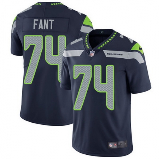 Nike Seahawks #74 George Fant Steel Blue Team Color Mens Stitched NFL Vapor Untouchable Limited Jersey Nike Seahawks #74 George Fant Steel Blue Team Color Mens Stitched NFL Vapor Untouchable Limited Jersey