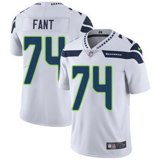 Nike Seahawks #74 George Fant White Mens Stitched NFL Vapor Untouchable Limited Jersey Nike Seahawks #74 George Fant White Mens Stitched NFL Vapor Untouchable Limited Jersey