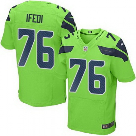 Nike Seahawks #76 Germain Ifedi Green Mens Stitched NFL Elite Rush Jersey Nike Seahawks #76 Germain Ifedi Green Mens Stitched NFL Elite Rush Jersey