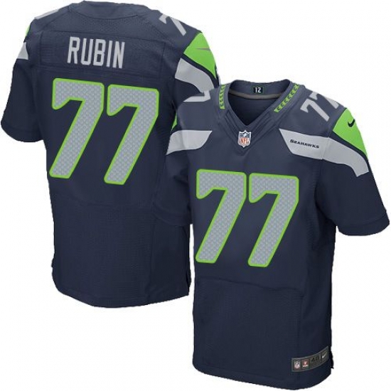 Nike Seahawks #77 Ahtyba Rubin Steel Blue Team Color Mens Stitched NFL Elite Jersey Nike Seahawks #77 Ahtyba Rubin Steel Blue Team Color Mens Stitched NFL Elite Jersey