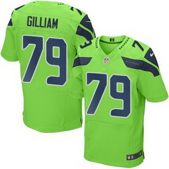 Nike Seahawks #79 Garry Gilliam Green Mens Stitched NFL Elite Rush Jersey Nike Seahawks #79 Garry Gilliam Green Mens Stitched NFL Elite Rush Jersey