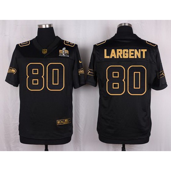 Nike Seahawks #80 Steve Largent Black Mens Stitched NFL Elite Pro Line Gold Collection Jersey Nike Seahawks #80 Steve Largent Black Mens Stitched NFL Elite Pro Line Gold Collection Jersey