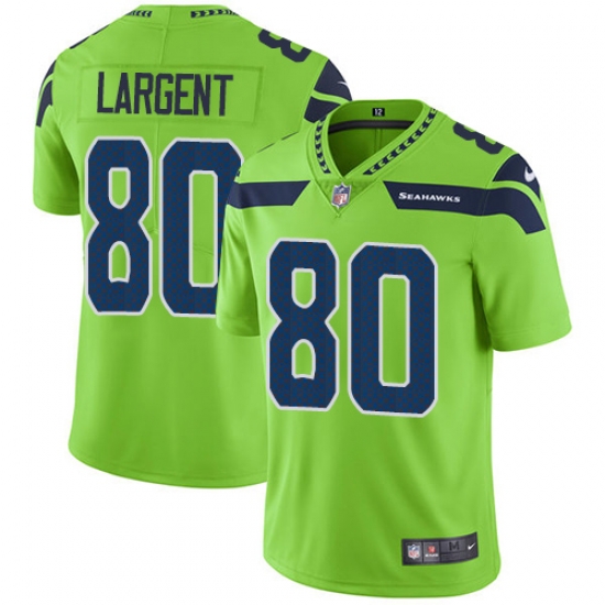 Nike Seahawks #80 Steve Largent Green Mens Stitched NFL Limited Rush Jersey Nike Seahawks #80 Steve Largent Green Mens Stitched NFL Limited Rush Jersey