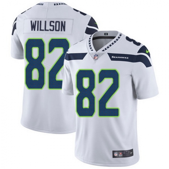 Nike Seahawks #82 Luke Willson White Mens Stitched NFL Vapor Untouchable Limited Jersey