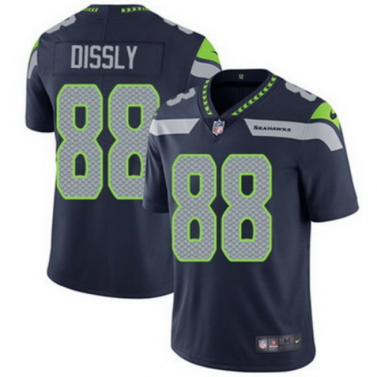 Nike Seahawks #88 Will Dissly Steel Blue Team Color Mens Stitched NFL Vapor Untouchable Limited Jersey Nike Seahawks #88 Will Dissly Steel Blue Team Color Mens Stitched NFL Vapor Untouchable Limited Jersey