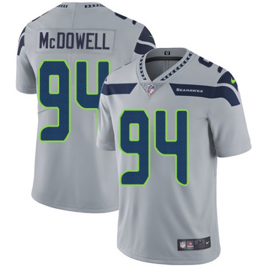 Nike Seahawks #94 Malik McDowell Grey Alternate Mens Stitched NFL Vapor Untouchable Limited Jersey Nike Seahawks #94 Malik McDowell Grey Alternate Mens Stitched NFL Vapor Untouchable Limited Jersey