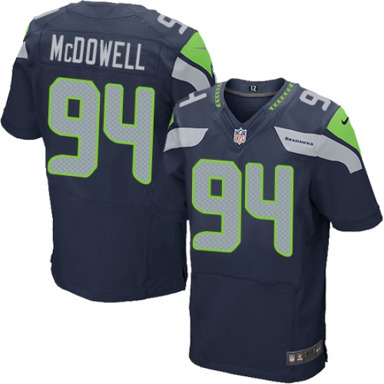 Nike Seahawks #94 Malik McDowell Steel Blue Team Color Mens Stitched NFL Elite Jersey Nike Seahawks #94 Malik McDowell Steel Blue Team Color Mens Stitched NFL Elite Jersey