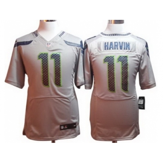 Nike Seattle Seahawks 11 Percy Harvin Grey Elite NFL Jersey Nike Seattle Seahawks 11 Percy Harvin Grey Elite NFL Jersey