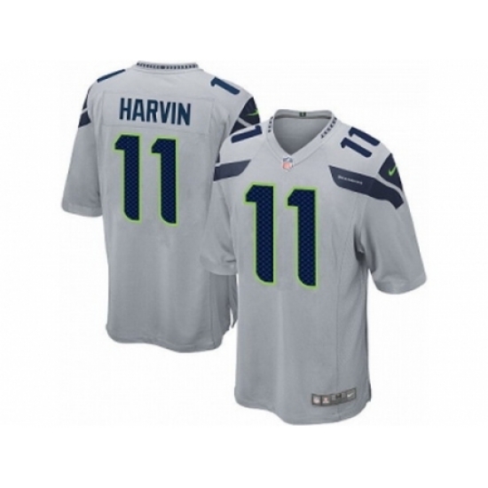 Nike Seattle Seahawks 11 Percy Harvin Grey Game NFL Jersey Nike Seattle Seahawks 11 Percy Harvin Grey Game NFL Jersey
