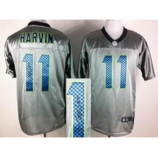Nike Seattle Seahawks 11 Percy Harvin Grey Shadow Signed NFL Jersey Nike Seattle Seahawks 11 Percy Harvin Grey Shadow Signed NFL Jersey
