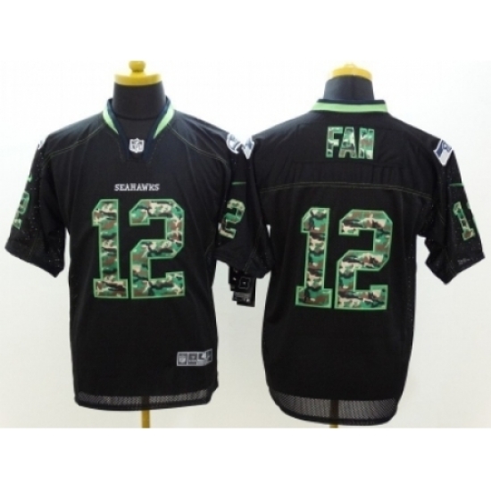 Nike Seattle Seahawks 12 Fan Black Elite Camo Fashion NFL Jersey Nike Seattle Seahawks 12 Fan Black Elite Camo Fashion NFL Jersey