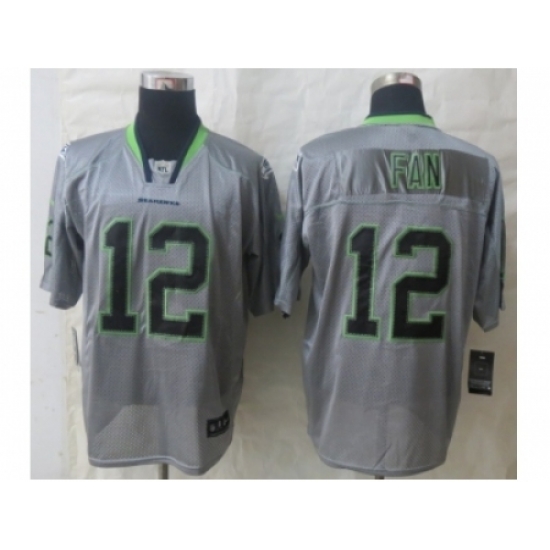Nike Seattle Seahawks 12 Fan Grey Elite Lights Out NFL Jersey Nike Seattle Seahawks 12 Fan Grey Elite Lights Out NFL Jersey