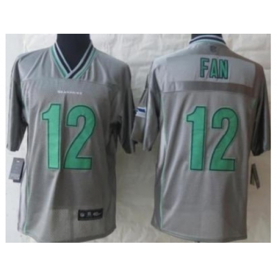 Nike Seattle Seahawks 12 Fan Grey Elite Vapor NFL Jersey Nike Seattle Seahawks 12 Fan Grey Elite Vapor NFL Jersey