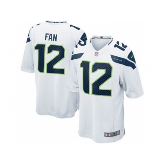 Nike Seattle Seahawks 12 Fan White Game NFL Jersey Nike Seattle Seahawks 12 Fan White Game NFL Jersey