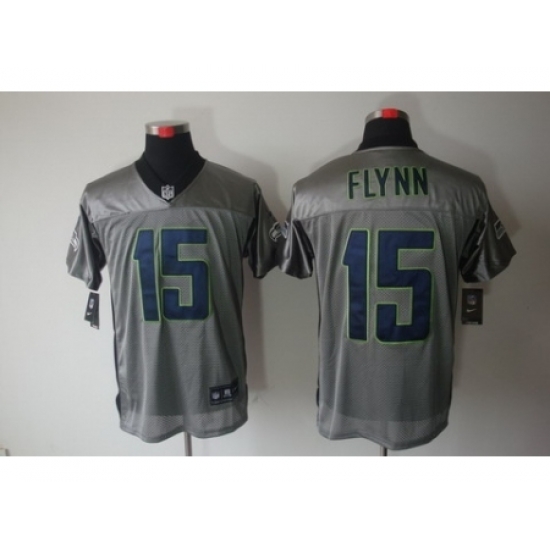 Nike Seattle Seahawks 15 Matt Flynn Grey Elite Shadow NFL Jersey Nike Seattle Seahawks 15 Matt Flynn Grey Elite Shadow NFL Jersey