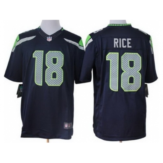 Nike Seattle Seahawks 18 Sidney Rice Blue LIMITED NFL Jersey Nike Seattle Seahawks 18 Sidney Rice Blue LIMITED NFL Jersey