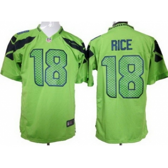 Nike Seattle Seahawks 18 Sidney Rice Green Game NFL Jersey Nike Seattle Seahawks 18 Sidney Rice Green Game NFL Jersey