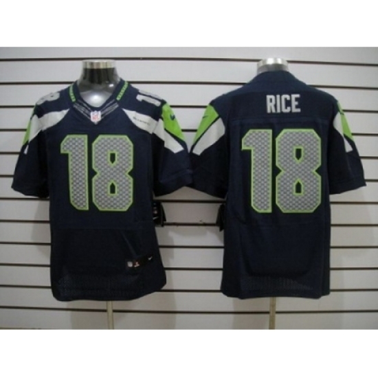 Nike Seattle Seahawks 18 Sidney Rice blue Elite NFL Jersey Nike Seattle Seahawks 18 Sidney Rice blue Elite NFL Jersey