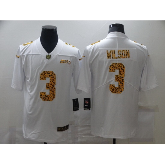 Nike Seattle Seahawks 3 Russell Wilson White Leopard Vapor Untouchable Limited Jersey Nike Seattle Seahawks 3 Russell Wilson White Leopard Vapor Untouchable Limited Jersey
