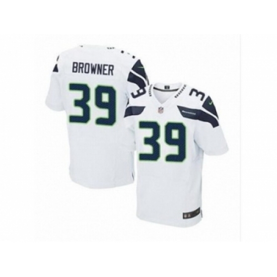 Nike Seattle Seahawks 39 Brandon Browner white Elite NFL Jerse Nike Seattle Seahawks 39 Brandon Browner white Elite NFL Jerse