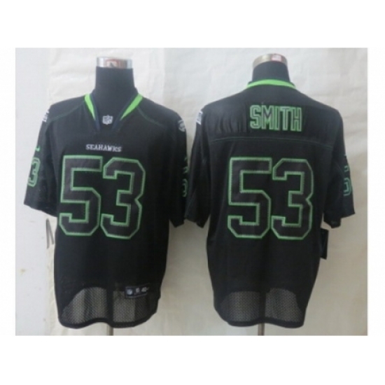 Nike Seattle Seahawks 53 Malcolm Smith Black Elite Lights Out NFL Jersey Nike Seattle Seahawks 53 Malcolm Smith Black Elite Lights Out NFL Jersey