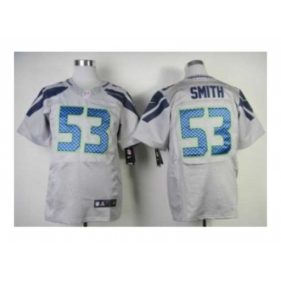Nike Seattle Seahawks 53 Malcolm Smith grey Elite NFL Jersey Nike Seattle Seahawks 53 Malcolm Smith grey Elite NFL Jersey
