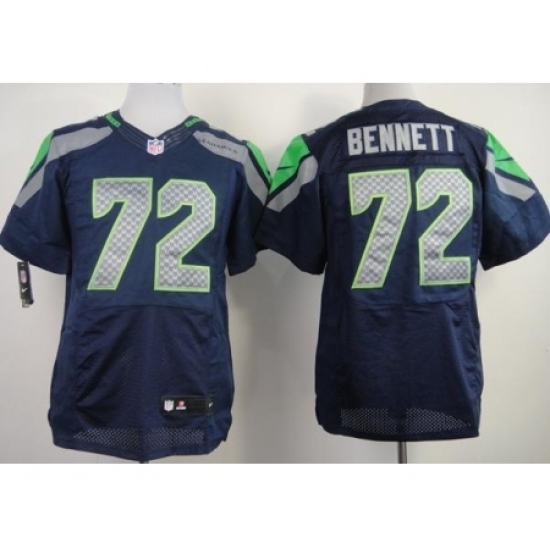 Nike Seattle Seahawks 72 Michael Bennett Blue Elite NFL Jersey Nike Seattle Seahawks 72 Michael Bennett Blue Elite NFL Jersey