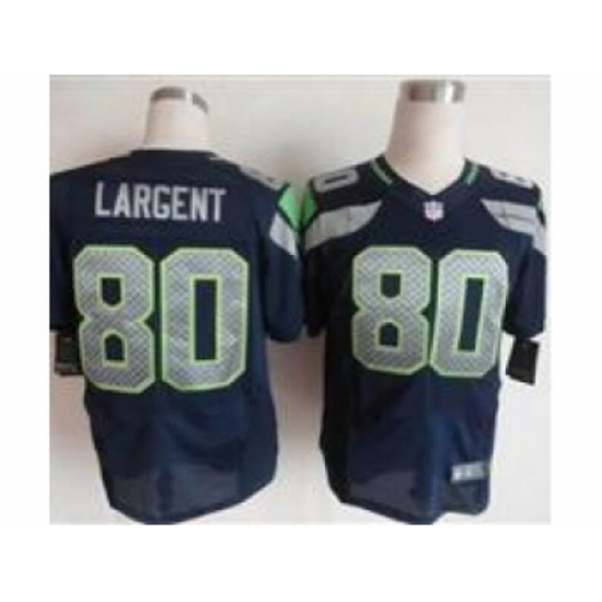 Nike Seattle Seahawks 80 Steve Largent Blue Elite NFL Jersey Nike Seattle Seahawks 80 Steve Largent Blue Elite NFL Jersey