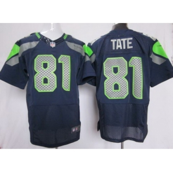 Nike Seattle Seahawks 81 Golden Tate Blue Elite NFL Jersey