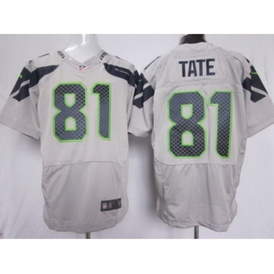 Nike Seattle Seahawks 81 Golden Tate Grey Elite NFL Jersey Nike Seattle Seahawks 81 Golden Tate Grey Elite NFL Jersey