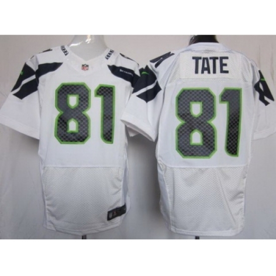 Nike Seattle Seahawks 81 Golden Tate White Elite NFL Jersey Nike Seattle Seahawks 81 Golden Tate White Elite NFL Jersey