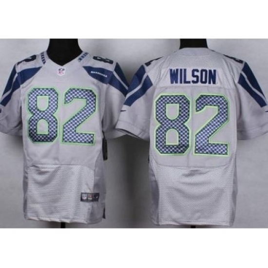 Nike Seattle Seahawks 82 Luke Willson Grey Elite NFL Jersey Nike Seattle Seahawks 82 Luke Willson Grey Elite NFL Jersey