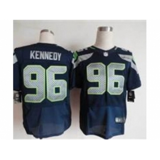 Nike Seattle Seahawks 96 Cortez Kennedy Blue Elite NFL Jersey Nike Seattle Seahawks 96 Cortez Kennedy Blue Elite NFL Jersey