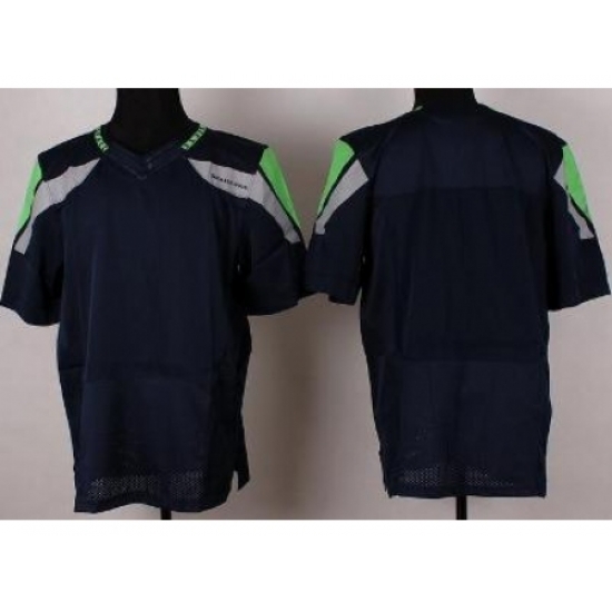 Nike Seattle Seahawks Blank Blue Elite NFL Jersey Nike Seattle Seahawks Blank Blue Elite NFL Jersey
