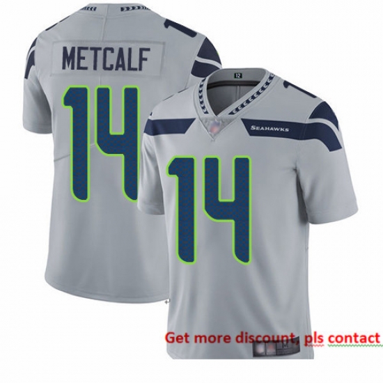 Seahawks 14 D K Metcalf Grey Alternate Men Stitched Football Vapor Untouchable Limited Jersey Seahawks 14 D K Metcalf Grey Alternate Men Stitched Football Vapor Untouchable Limited Jersey