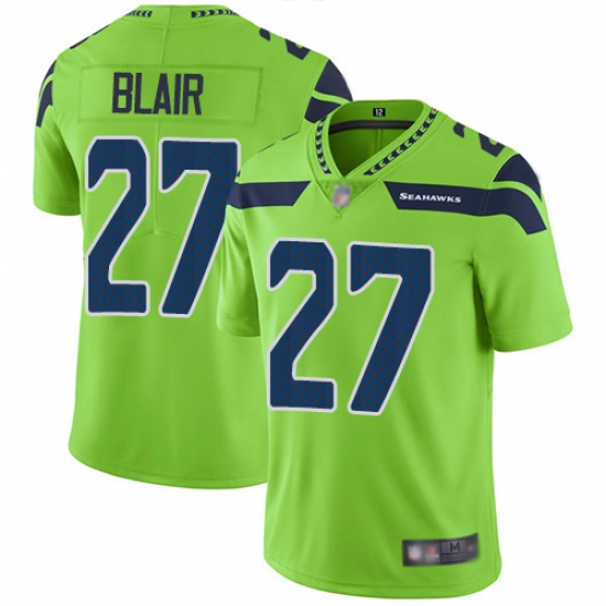 Seahawks 27 Marquise Blair Green Men Stitched Football Limited Rush Jersey Seahawks 27 Marquise Blair Green Men Stitched Football Limited Rush Jersey