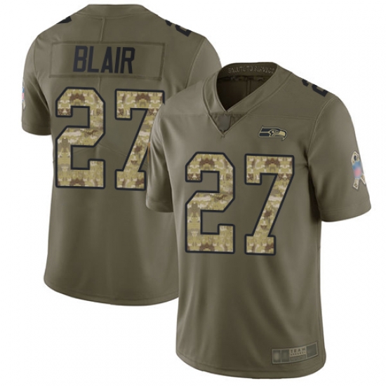 Seahawks 27 Marquise Blair Olive Camo Men Stitched Football Limited 2017 Salute To Service Jersey Seahawks 27 Marquise Blair Olive Camo Men Stitched Football Limited 2017 Salute To Service Jersey